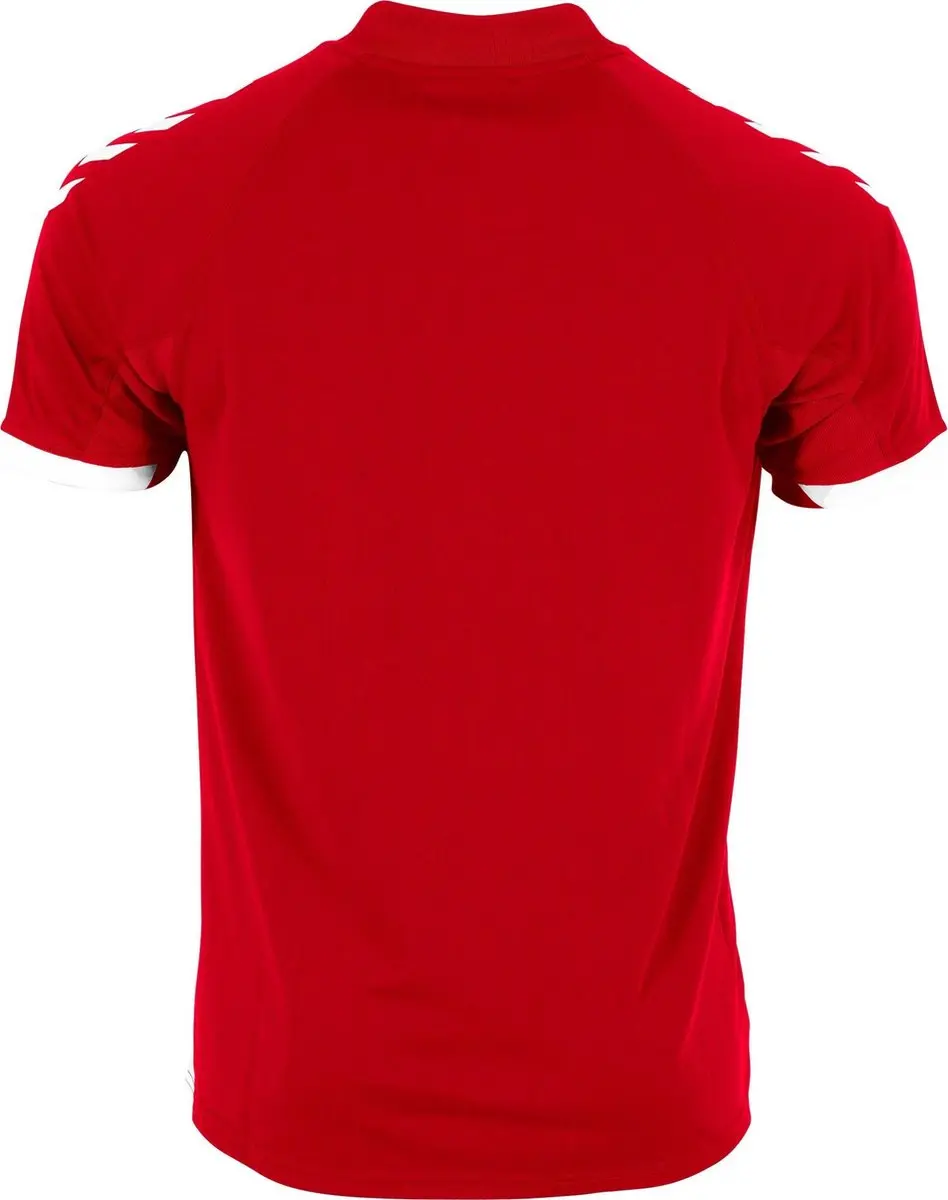 Hummel Fyn Shirt Heren - Rood/Wit - 2XL
