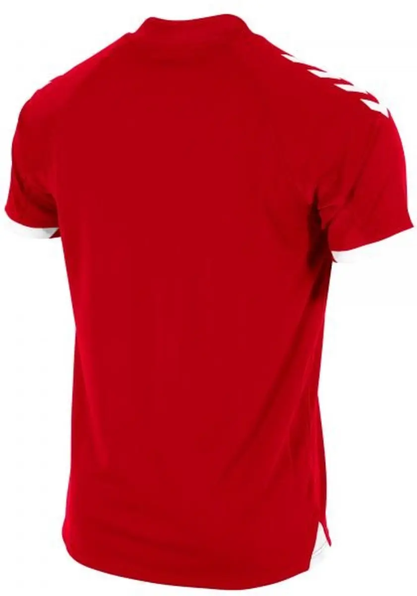 Hummel Fyn Shirt Heren - Rood/Wit - 2XL - afbeelding 6 van 6