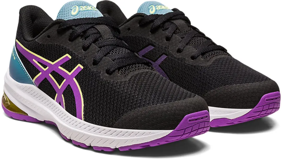 ASICS GT-1000 12 GS Hardloopschoen - Maat 39 - Zwart/Paars