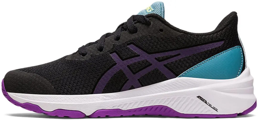 ASICS GT-1000 12 GS Hardloopschoen - Maat 39 - Zwart/Paars