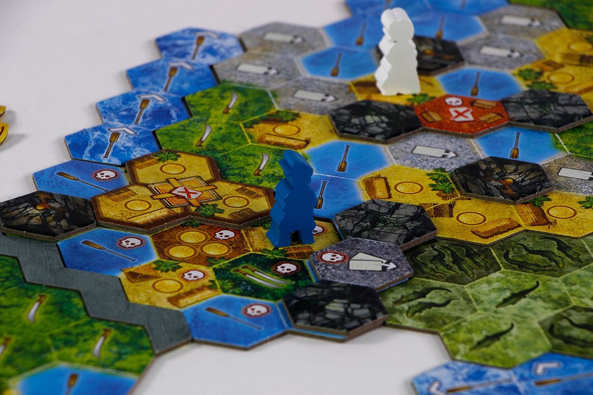 De Zoektocht naar El Dorado: Gevaren & Muisca Uitbreiding 2 Bordspel