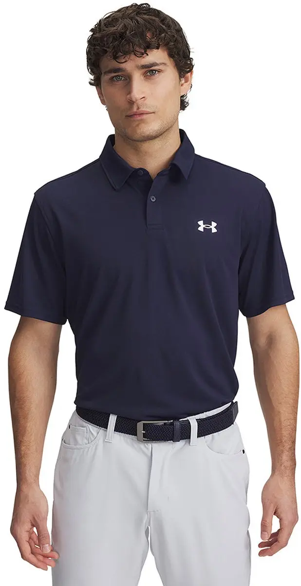 Under Armour T2G Printed Polo - Navy S