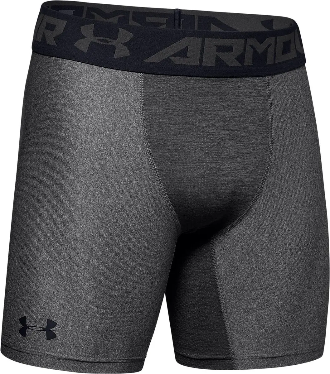 Under Armour HG Armour Shorts 1289566-090 Heren Sportbroek - Carbon Heather/Zwart