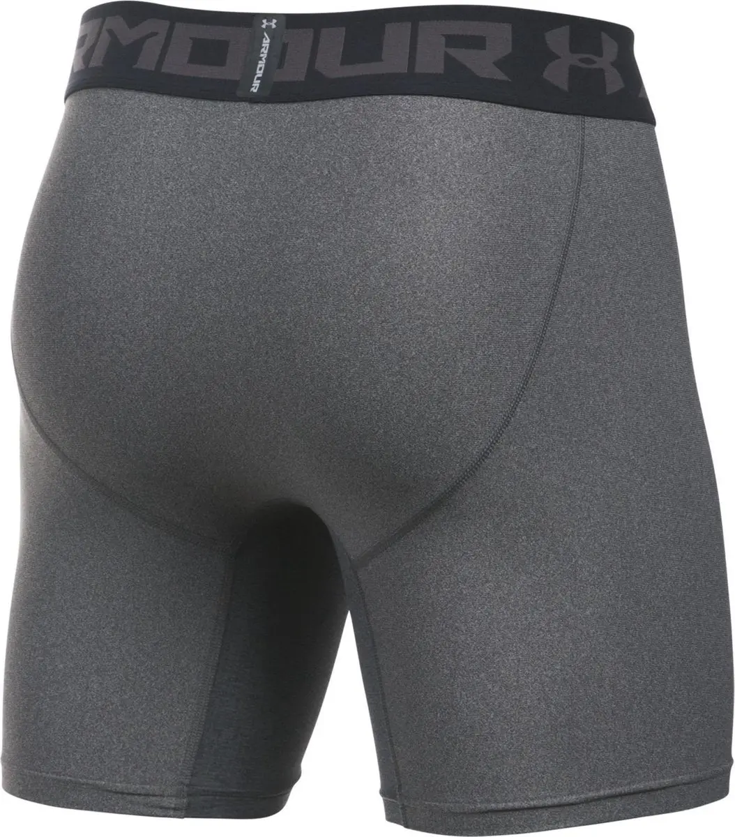 Under Armour HG Armour Shorts 1289566-090 Heren Sportbroek - Carbon Heather/Zwart - afbeelding 6 van 6