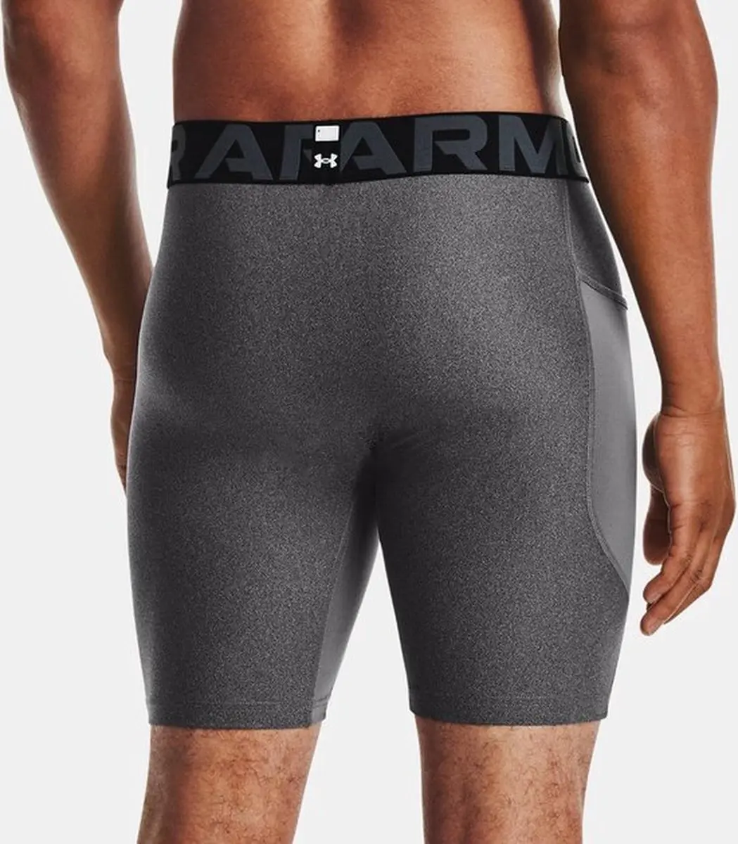 Under Armour HG Armour Shorts 1289566-090 Heren Sportbroek - Carbon Heather/Zwart