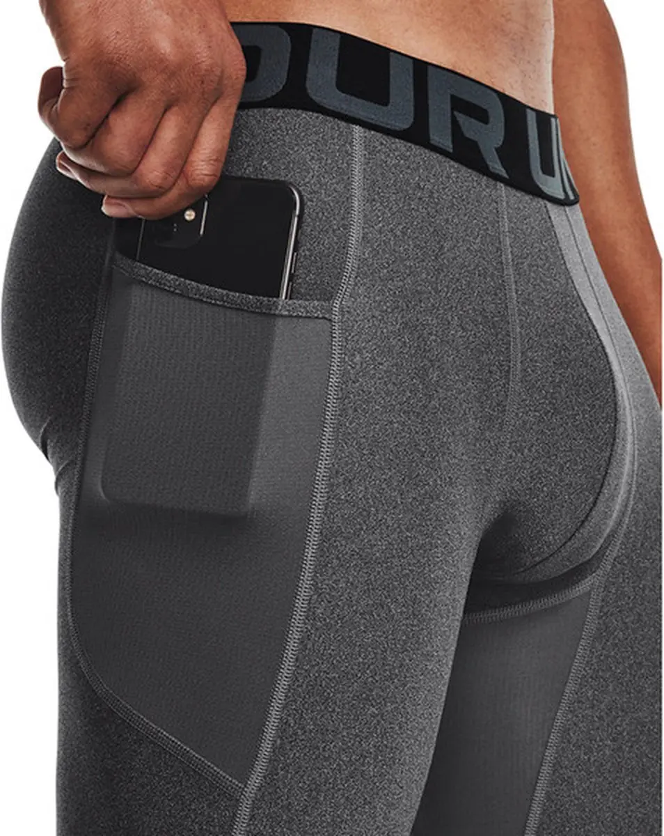 Under Armour HG Armour Shorts 1289566-090 Heren Sportbroek - Carbon Heather/Zwart