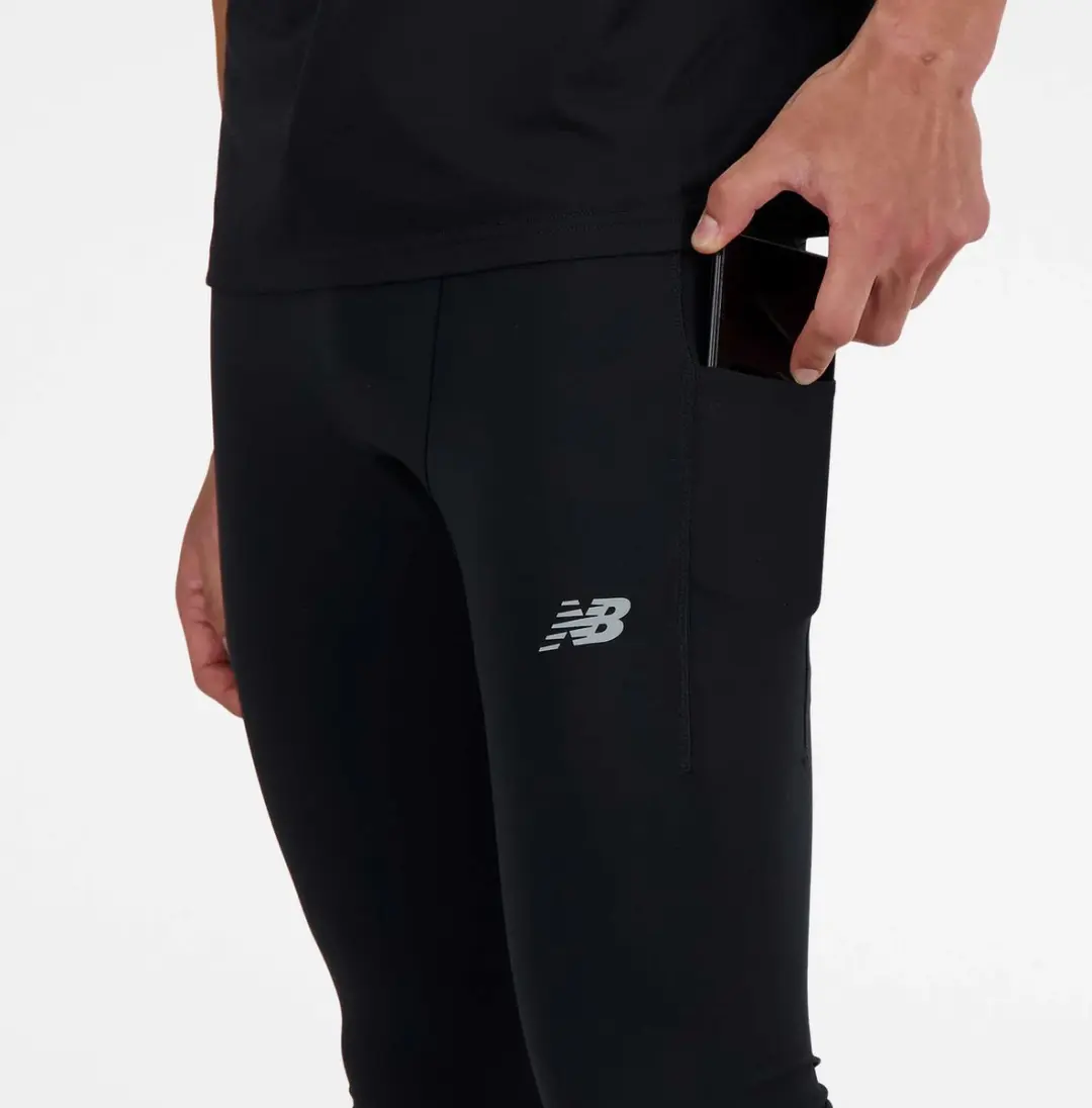 New Balance Sleek PKT Tight - S - Zwart