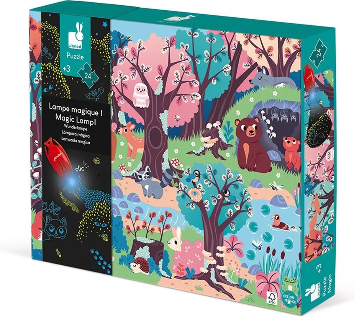Janod Magische Puzzel Het Bos 24 Stuks