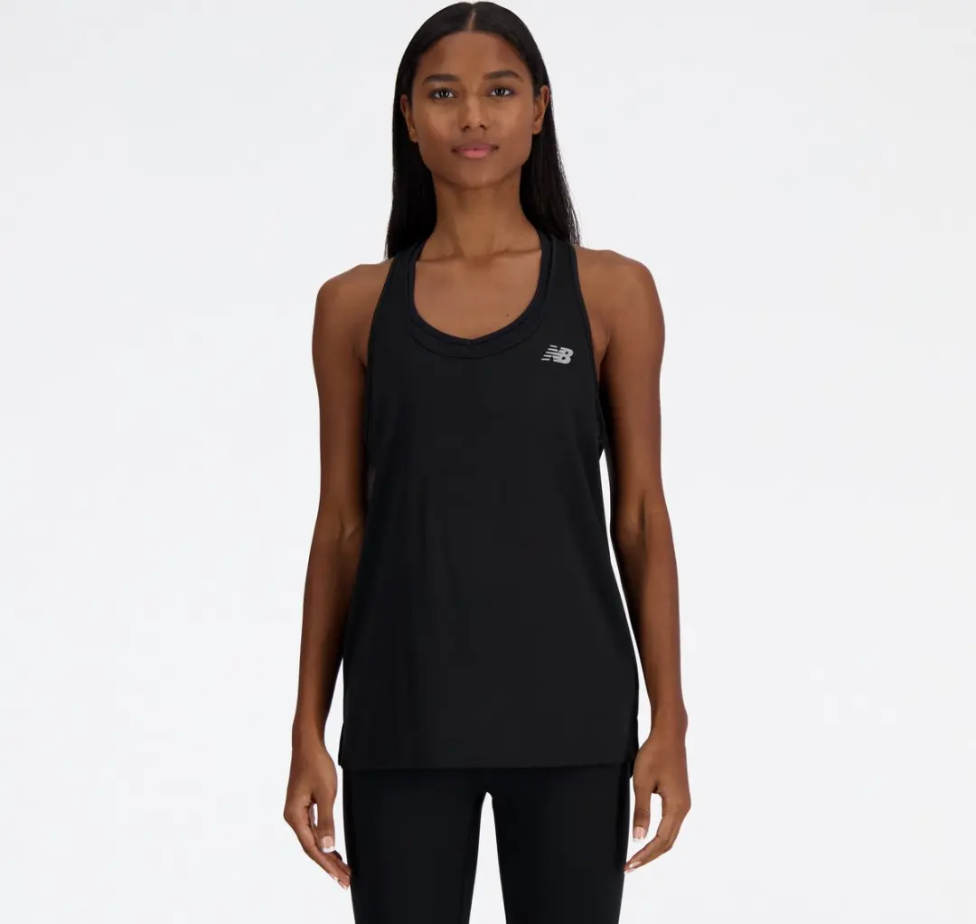 New Balance Sport Essential Tanktop Dames - XL - Zwart