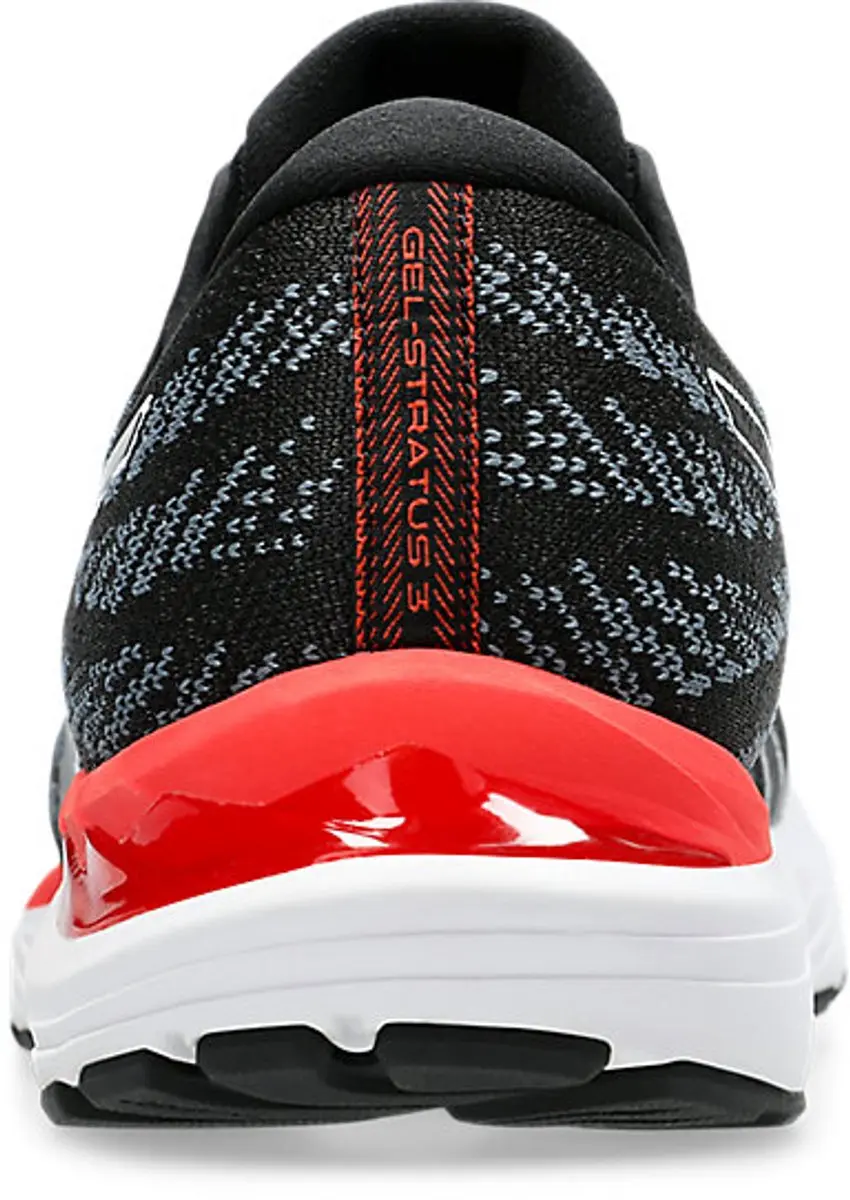 ASICS GEL-STRatus 3 Knit Hardloopschoen 48 - Zwart/Wit