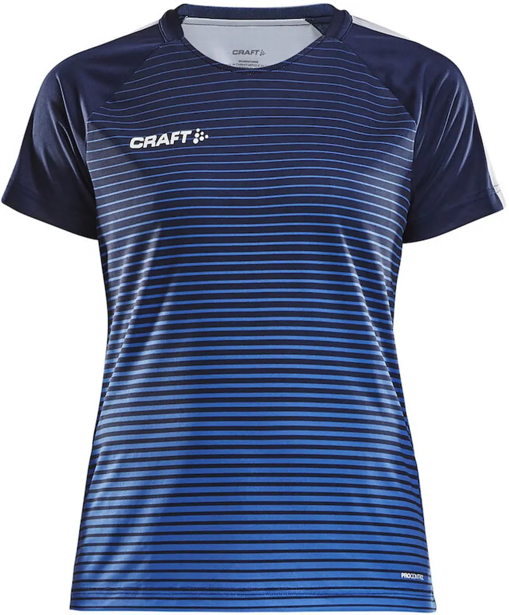 Craft Pro Control Stripe Shirt Dames - Marine Maat L