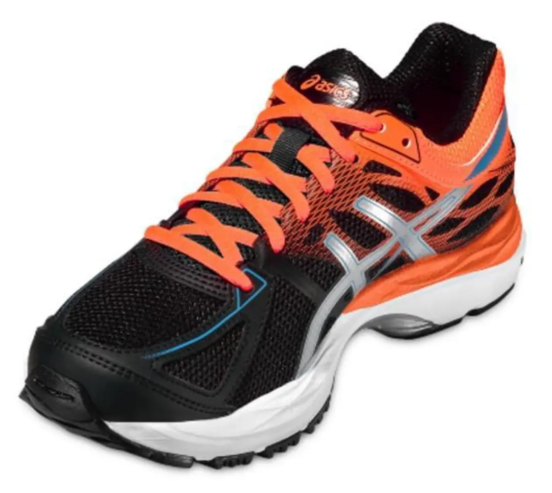 ASICS Gel Cumulus 17 GS Hardloopschoenen - Kindermaat 35 - Zwart Oranje