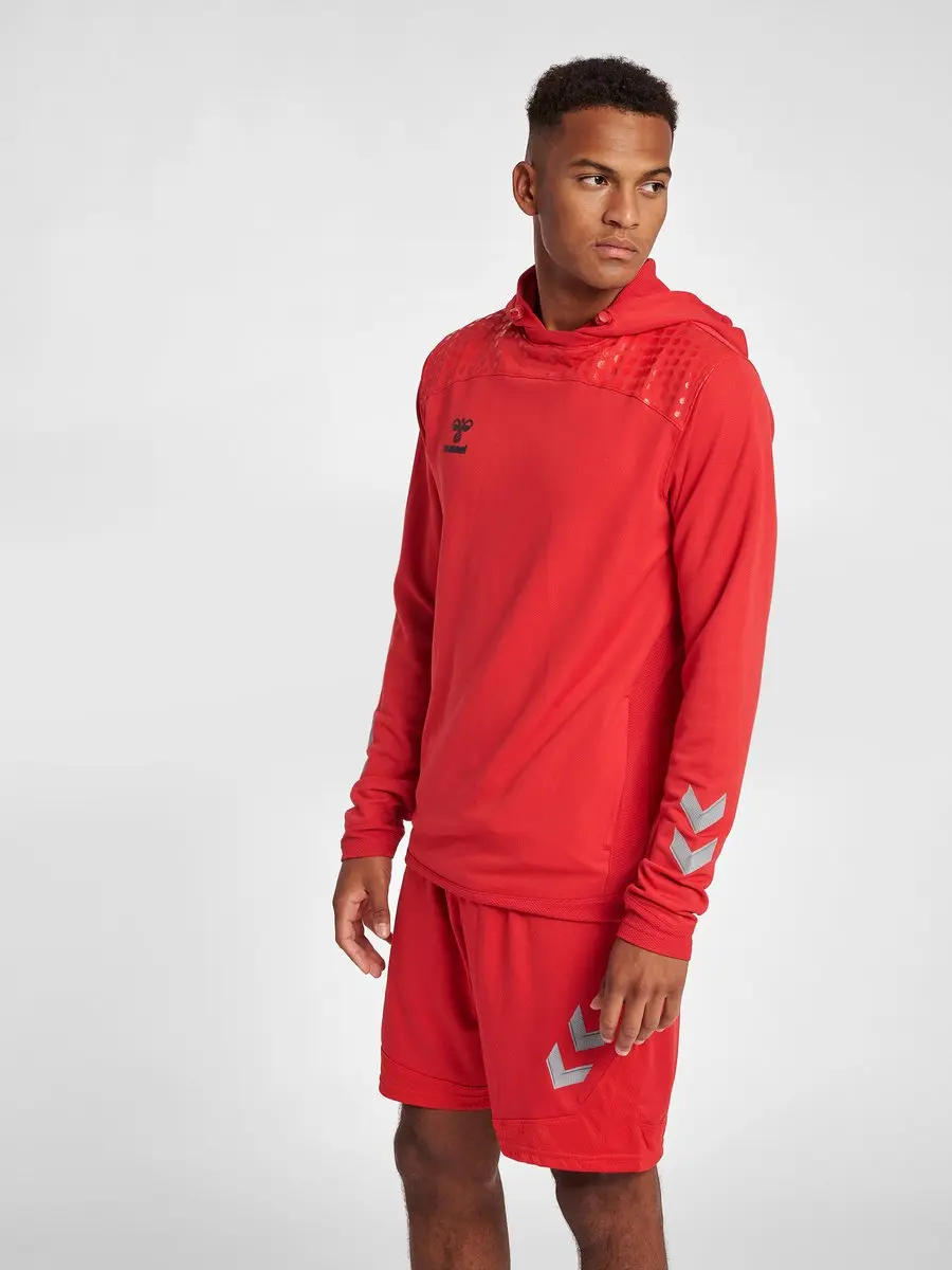 Hummel Lead Poly Hoodie - Rood S