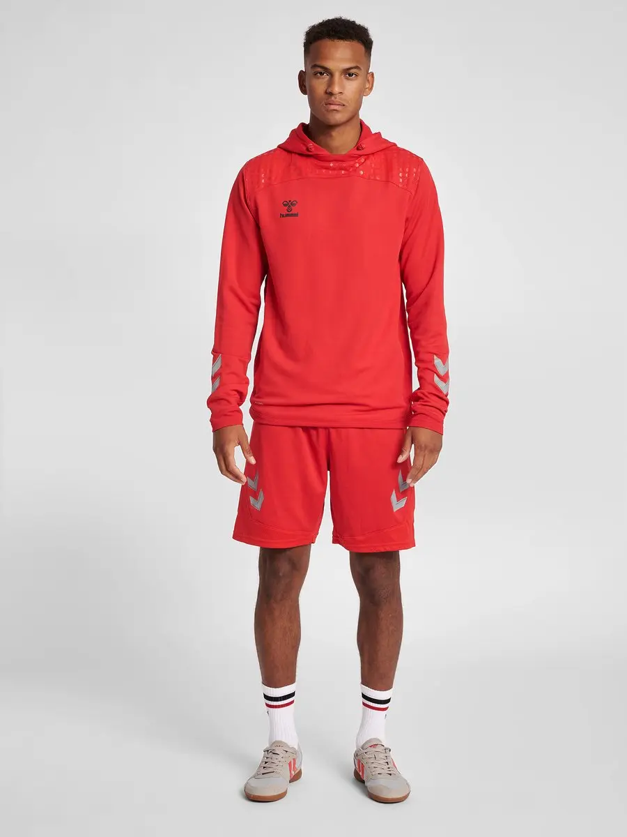 Hummel Lead Poly Hoodie - Rood S