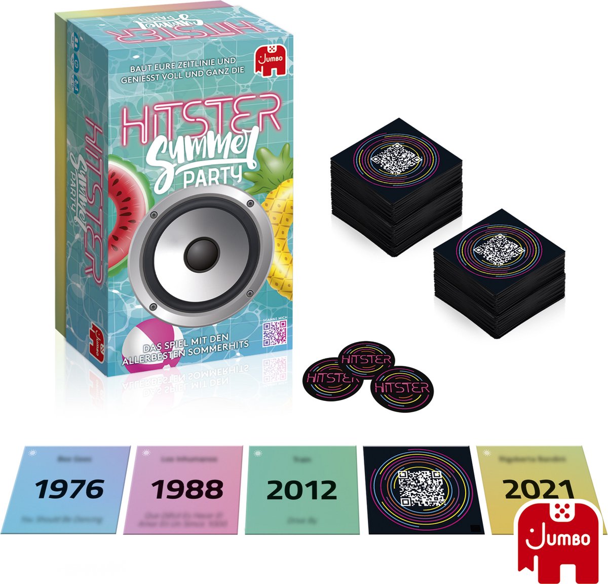 Jumbo Hitster Summer DE, Bordspel, Feest, 16 jaar, 30 min, 30 min