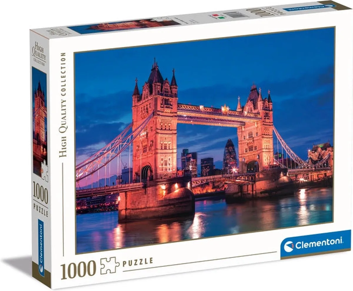 Clementoni Tower Bridge Bij Nacht Puzzel 1000 Stuks