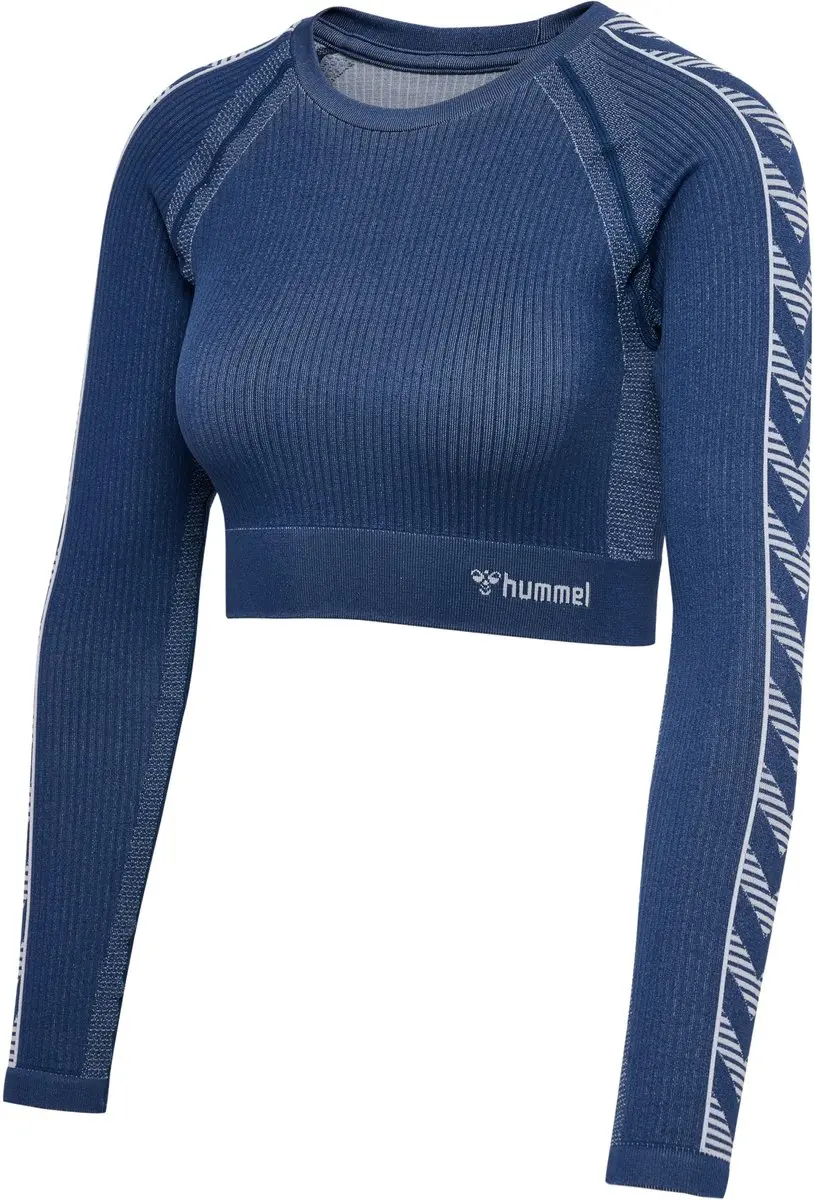 Hummel Blaze Seamless Dames T-shirt Lange mouwen XS - Blauw