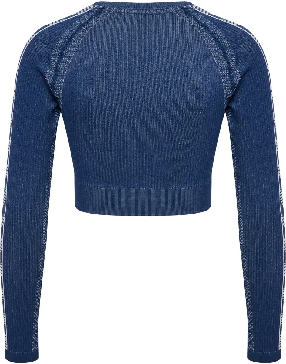 Hummel Blaze Seamless Dames T-shirt Lange mouwen XS - Blauw
