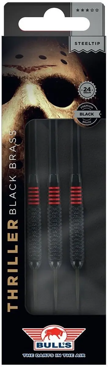 Bull's Thriller Black Brass Dartpijlen 24g - 3 Stuks
