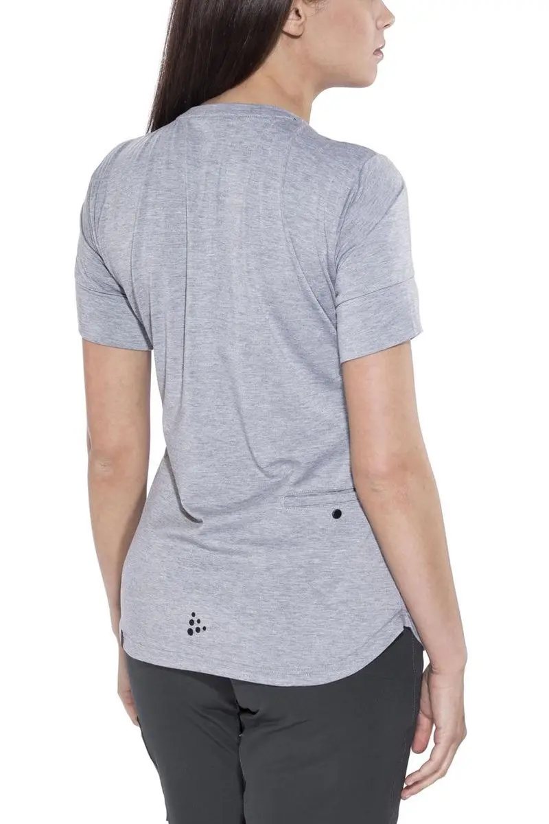 Craft Ride Wielrenshirt - Dames S - Grijs