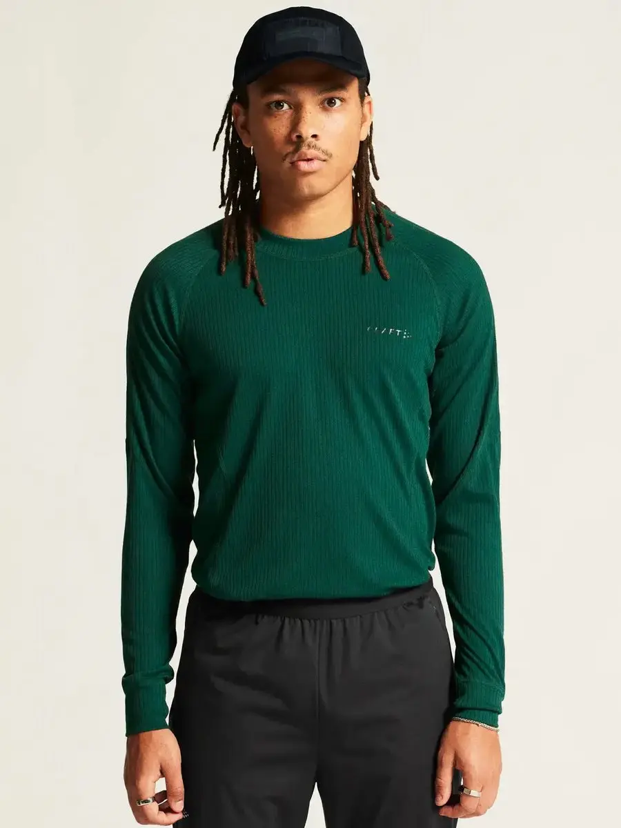 Craft Baselayer Thermoshirt Mannen XS - Blauw/Zwart