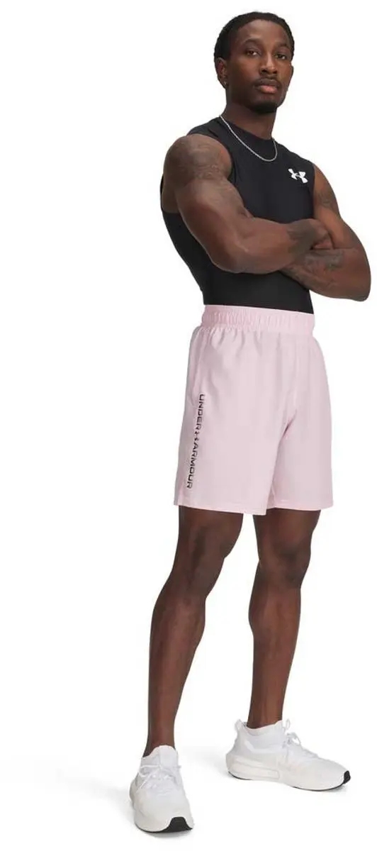 Under Armour Tech Woven Wordmark Korte Broek - Prime Pink/XL