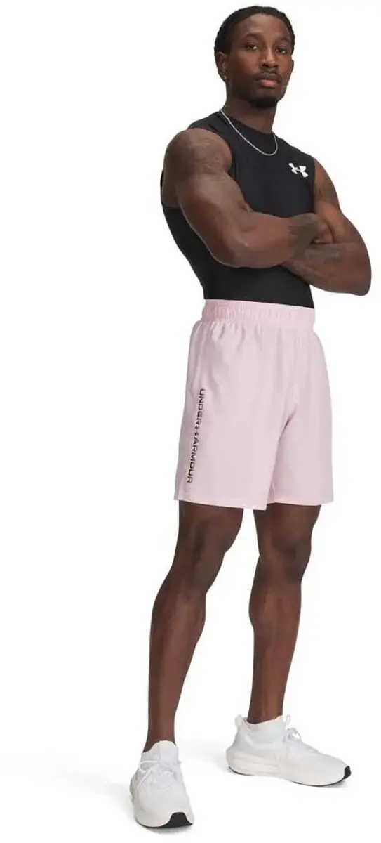 Under Armour Tech Woven Wordmark Korte Broek - Prime Pink/XL