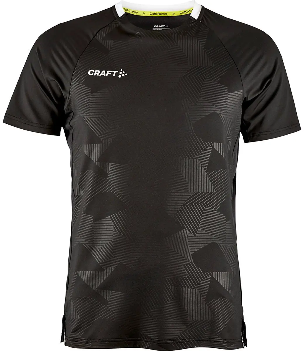 Craft Premier Solid Shirt Korte Mouw Heren - Zwart S
