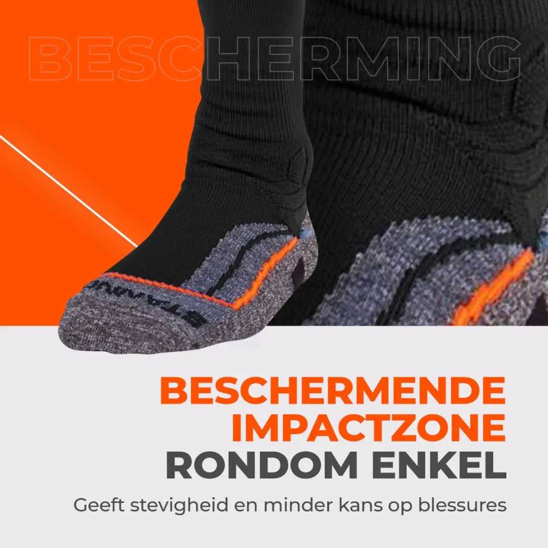 Stanno Uni Pro Sock Voetbalsokken 41-44 - Zwart