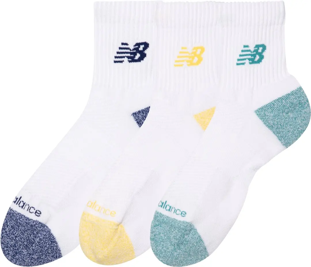 New Balance Active Quarter Sokken 3 Stuks - Assorted Kleuren