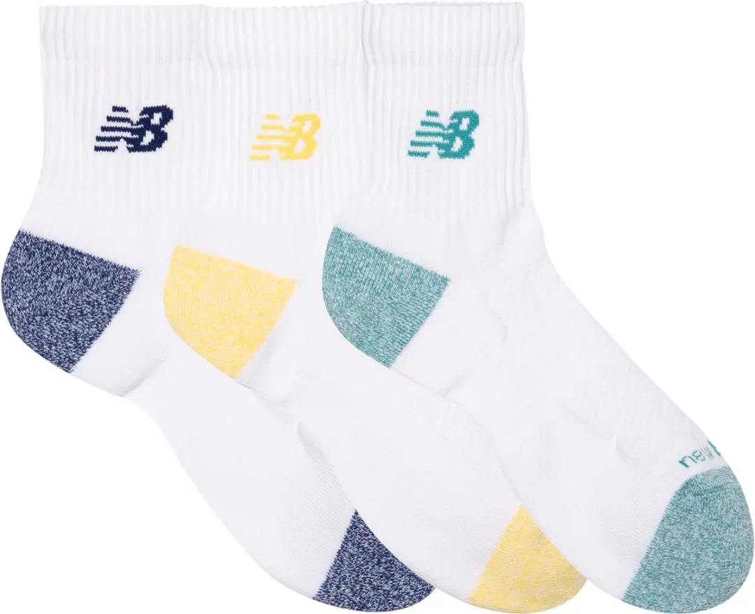 New Balance Active Quarter Sokken 3 Stuks - Assorted Kleuren