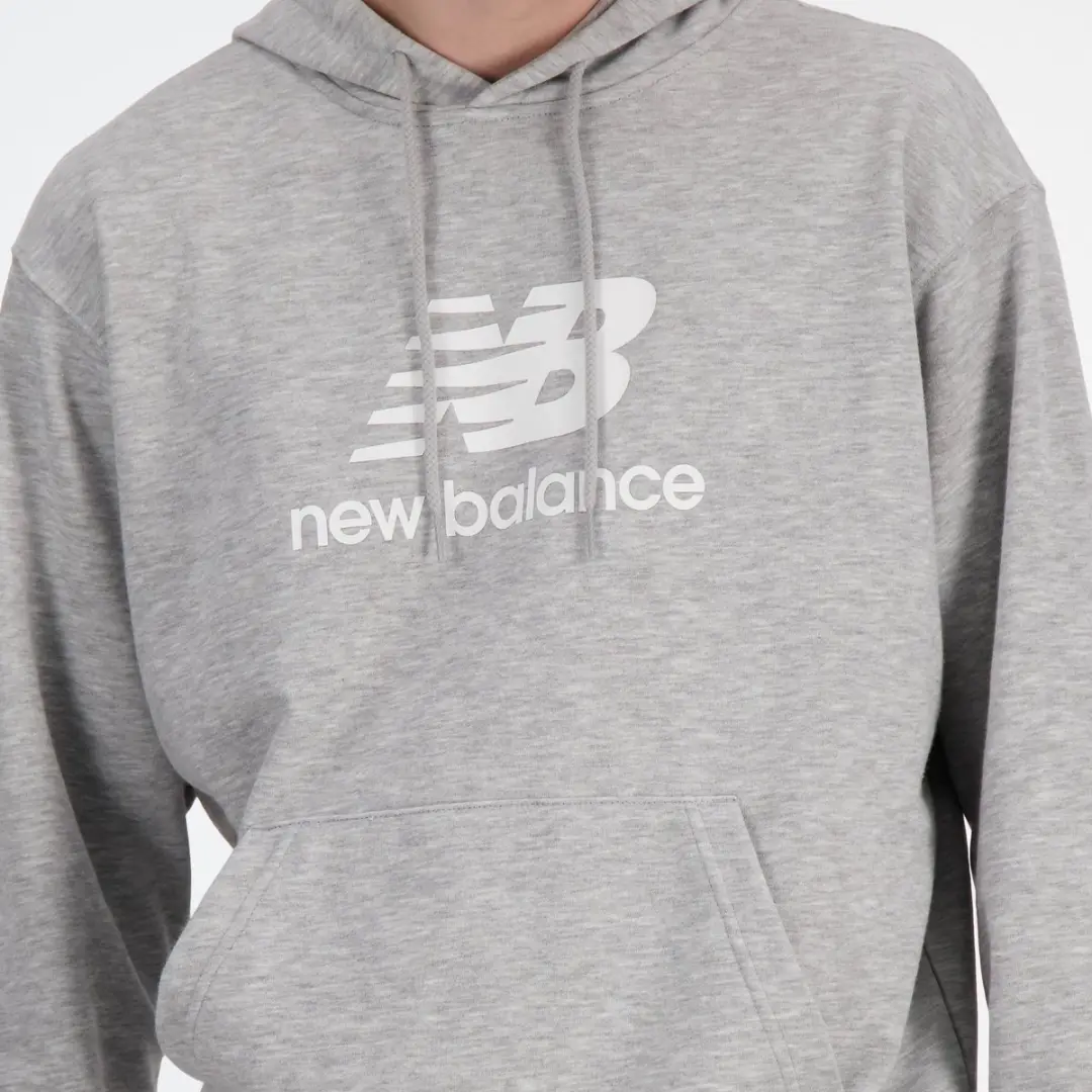 New Balance Sport Essentials Fleece Logo H Heren Trui - ATLETIC GREY