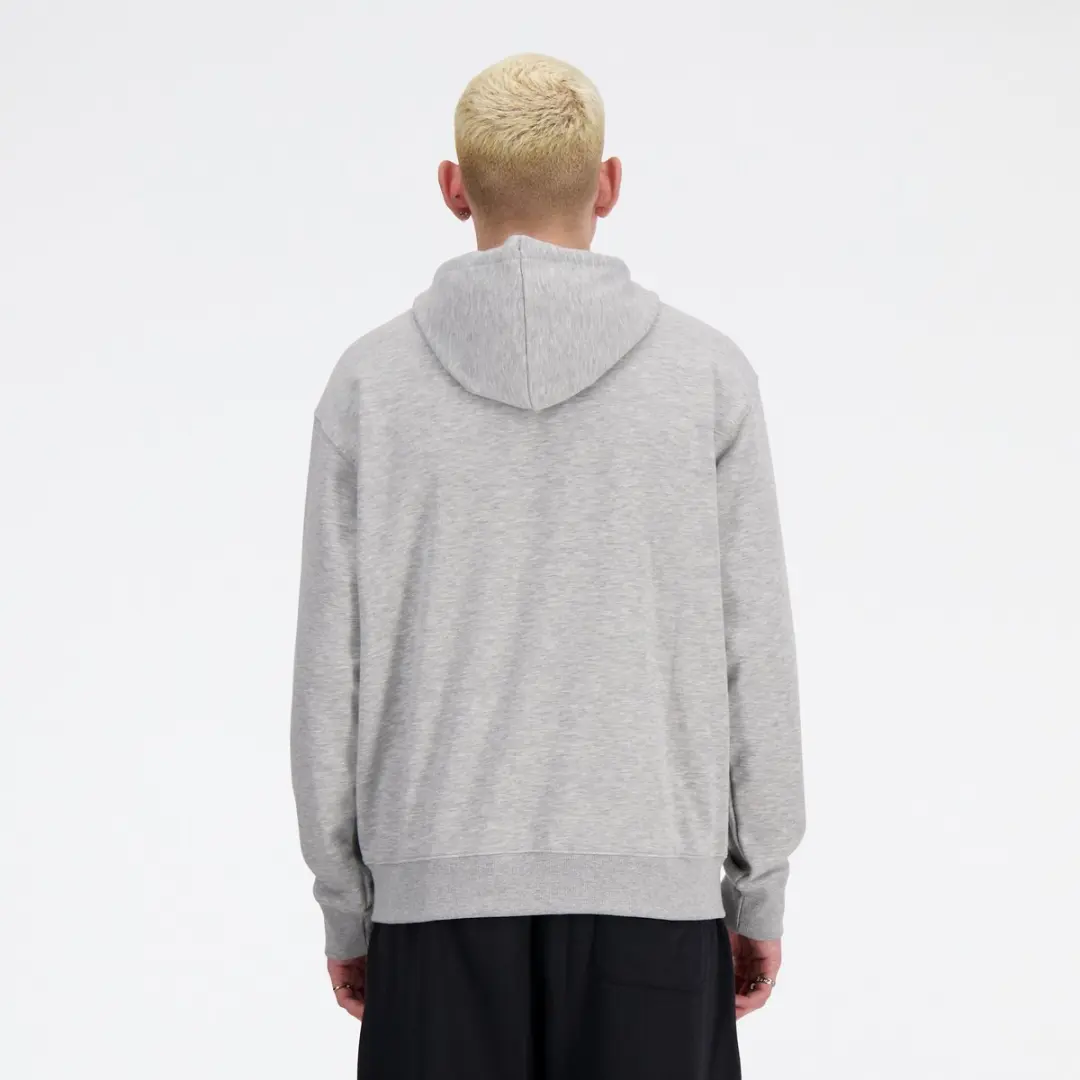 New Balance Sport Essentials Fleece Logo H Heren Trui - ATLETIC GREY
