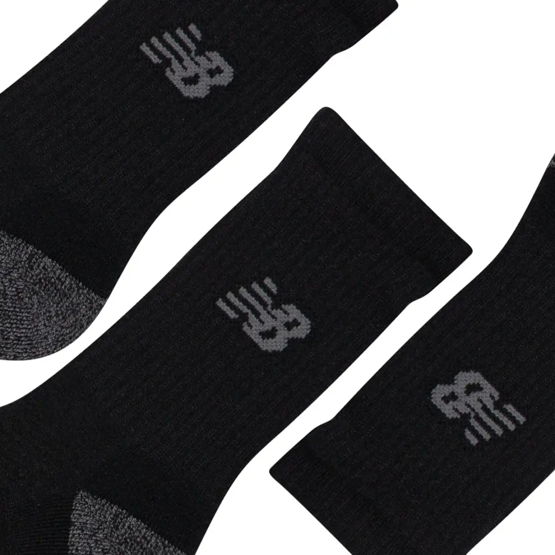 New Balance Youth Active Crew Socks 3 Pack - 23-26