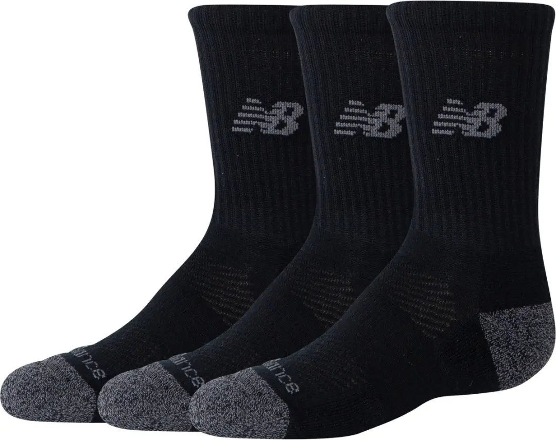 New Balance Youth Active Crew Socks 3 Pack