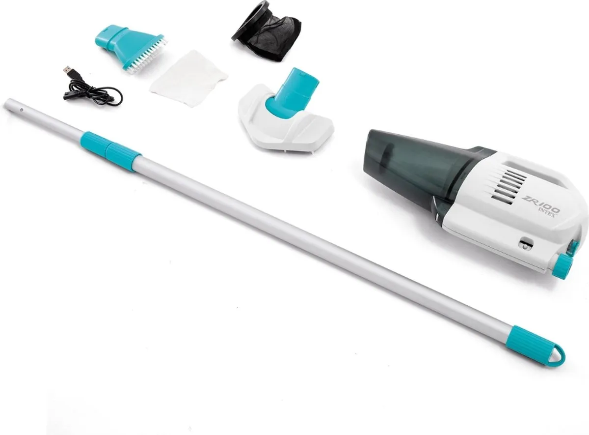 Intex ZR100 Oplaadbare Zwembadstofzuiger 28626 - Wit