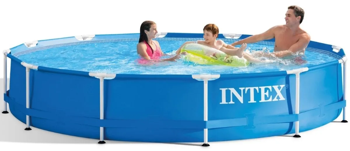 Intex Metal Frame Opzetzwembad 366x76cm - 6503L - Blauw