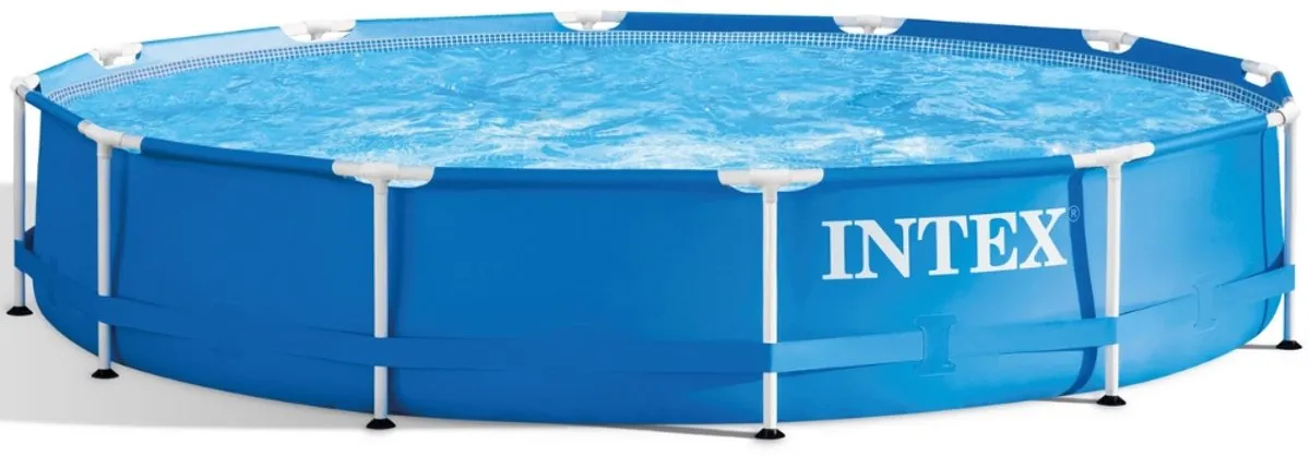 Intex Metal Frame Opzetzwembad 366x76cm - 6503L - Blauw