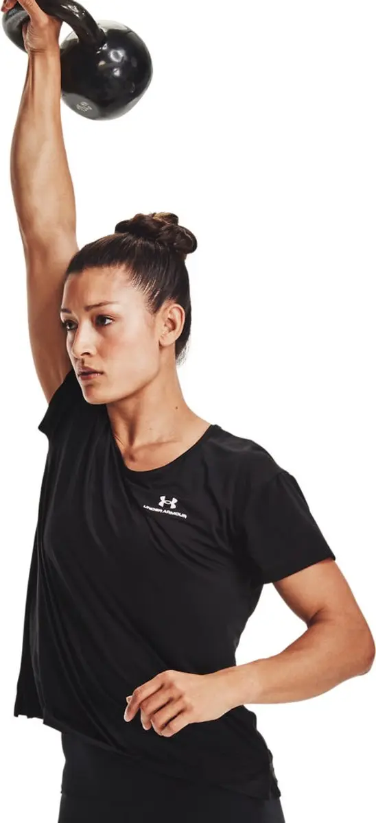 Under Armour Rush Energy SS - Maat SM - Zwart - afbeelding 6 van 6