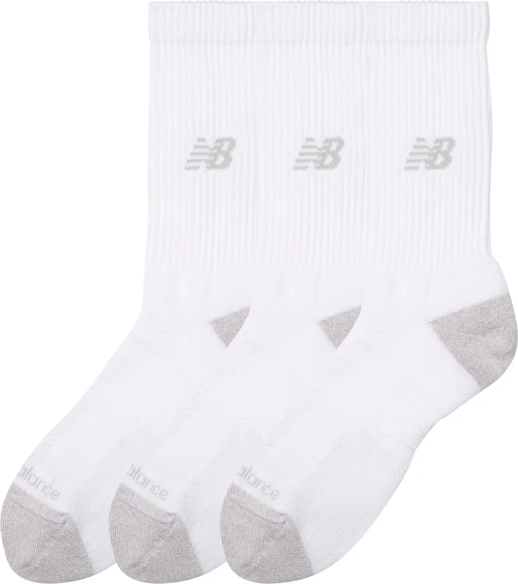 New Balance Active Crew Sokken 3 Stuks - Witte maat 47-50