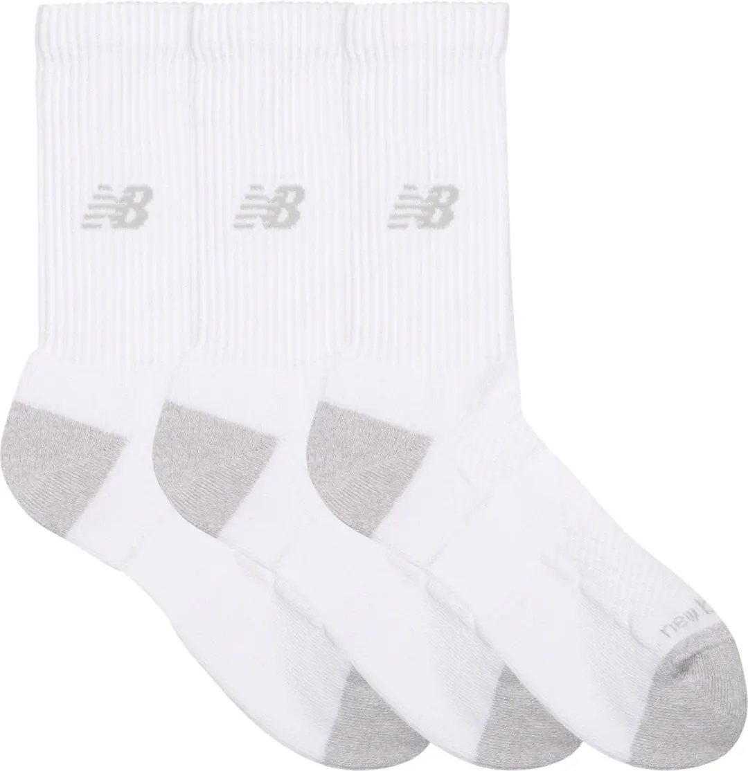 New Balance Active Crew Sokken 3 Stuks - Witte maat 47-50
