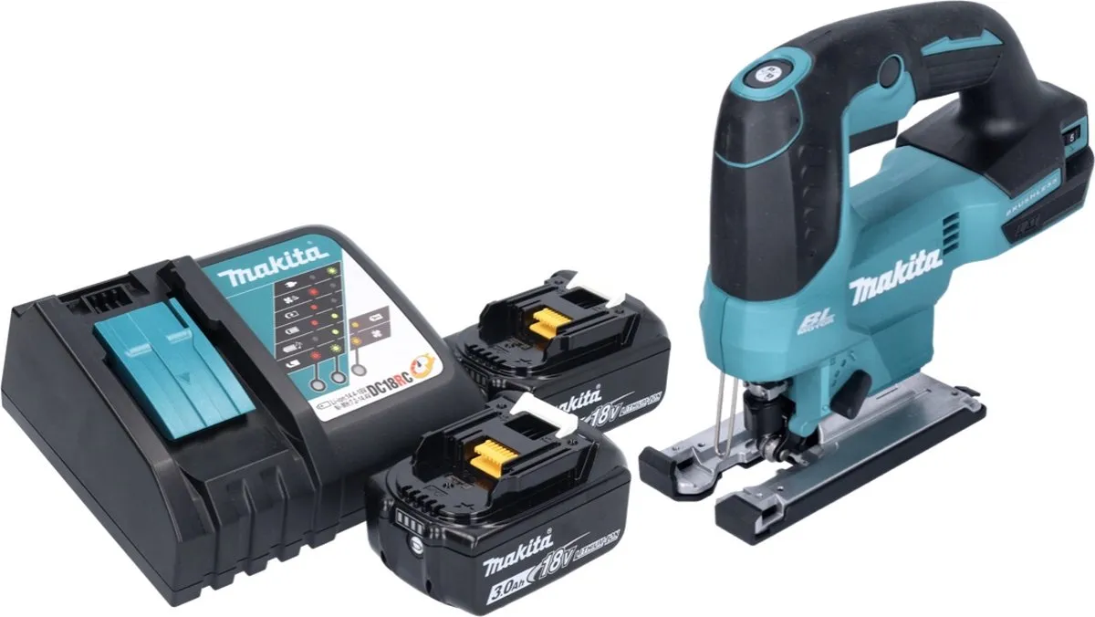 Makita DJV 184 RF Pendelzaag - 18V - 2x 3,0Ah Accu + Oplader - afbeelding 2 van 5