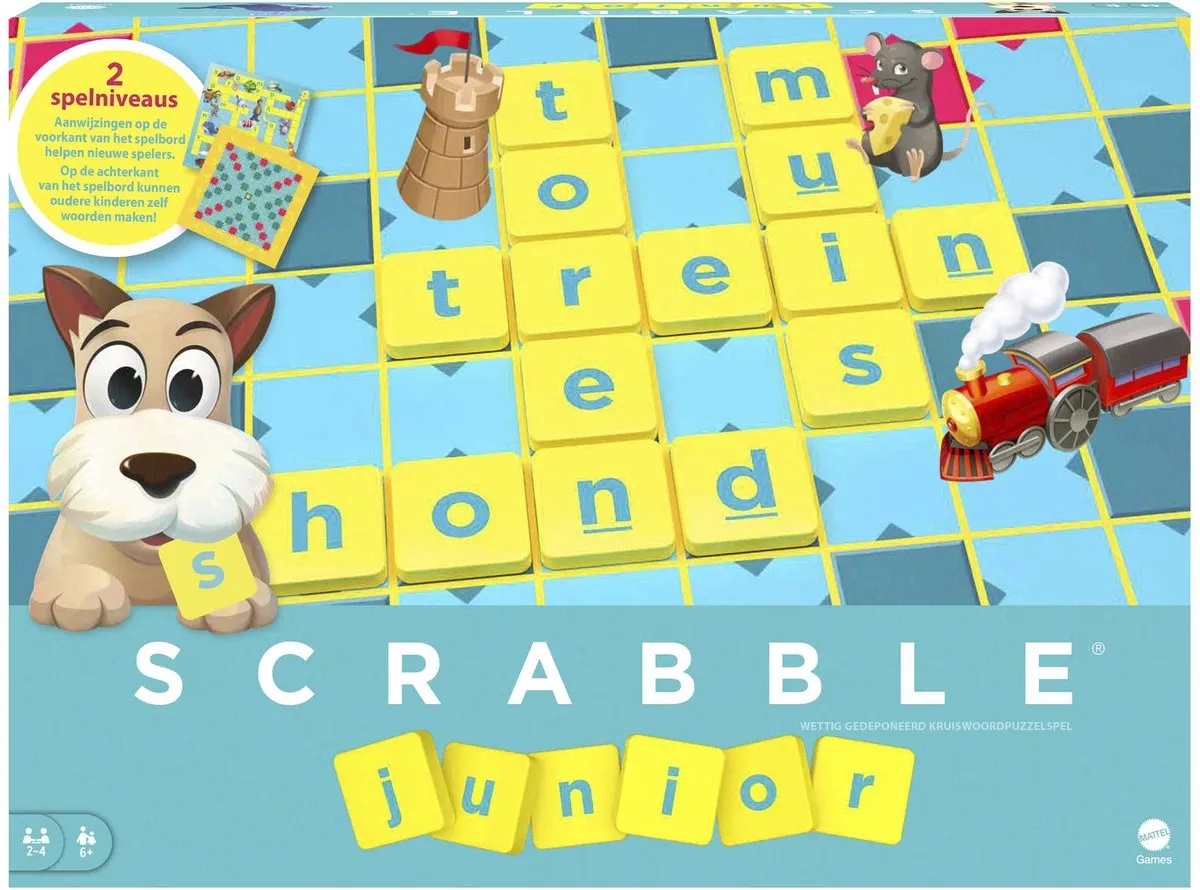 Mattel Games Scrabble Junior Y9671 Familie Bordspel - 2-4 Spelers