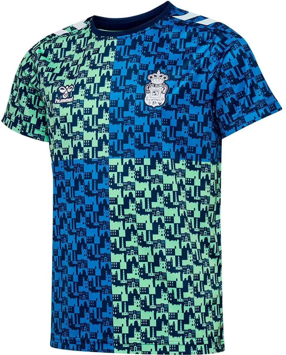 Hummel Ud Las Palmas 24/25 T-shirt Junior - 152 cm - Patina Green/Marine - afbeelding 6 van 6