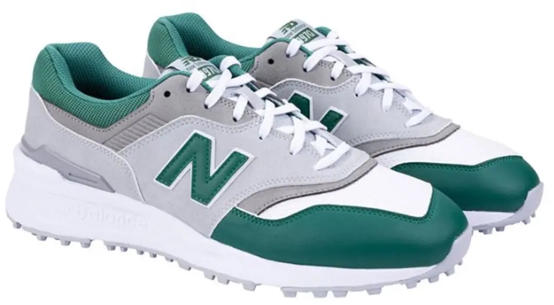 New Balance 997 SL Golfschoenen - Grijs/ Groen - Maat 47.5