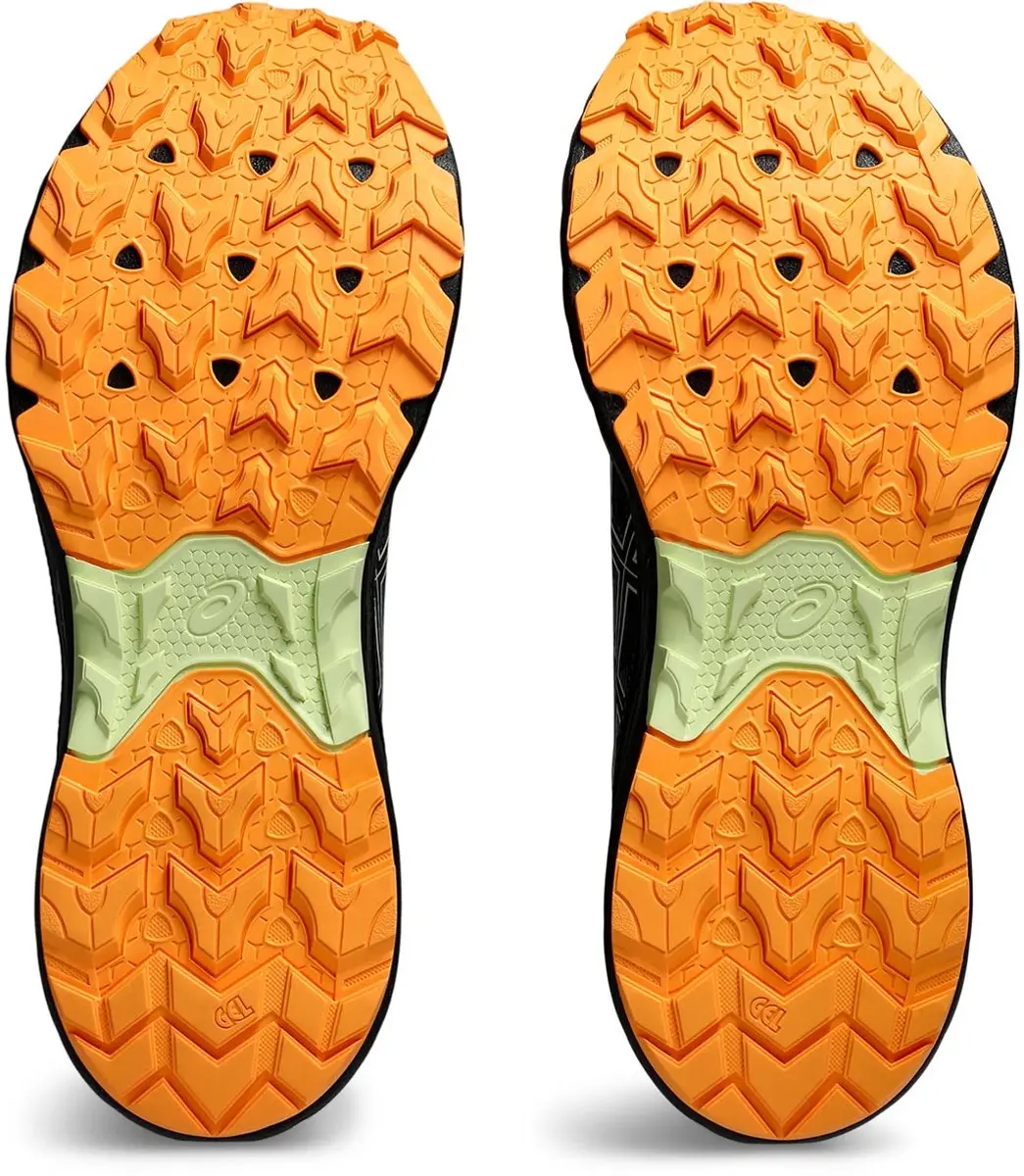 ASICS GEL-Ventures 9 Hardloopschoenen - 46.5 - Trail - Zwart/Oranje/Matcha