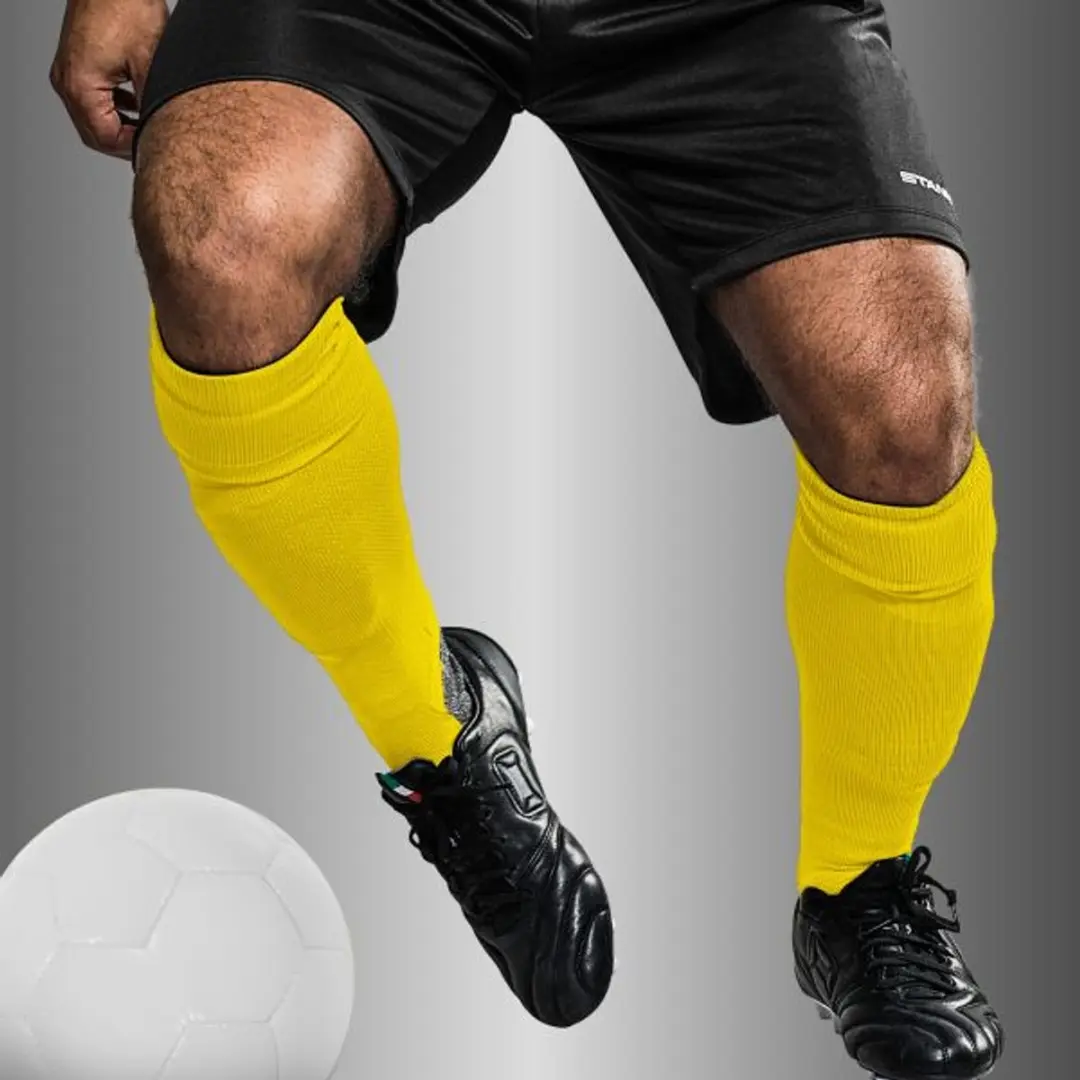 Stanno Uni Pro Sock Voetbalsokken Geel - Maat 30-34