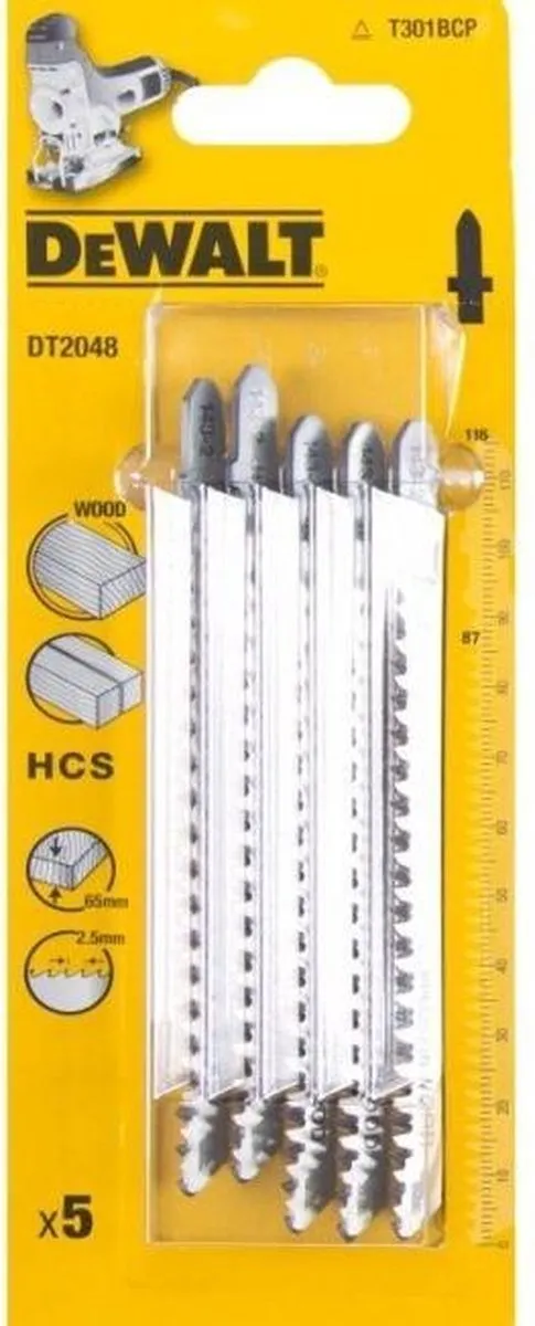 DeWalt DT2048 T 301 BCP Decoupeerzaagblad - 5 Stuks