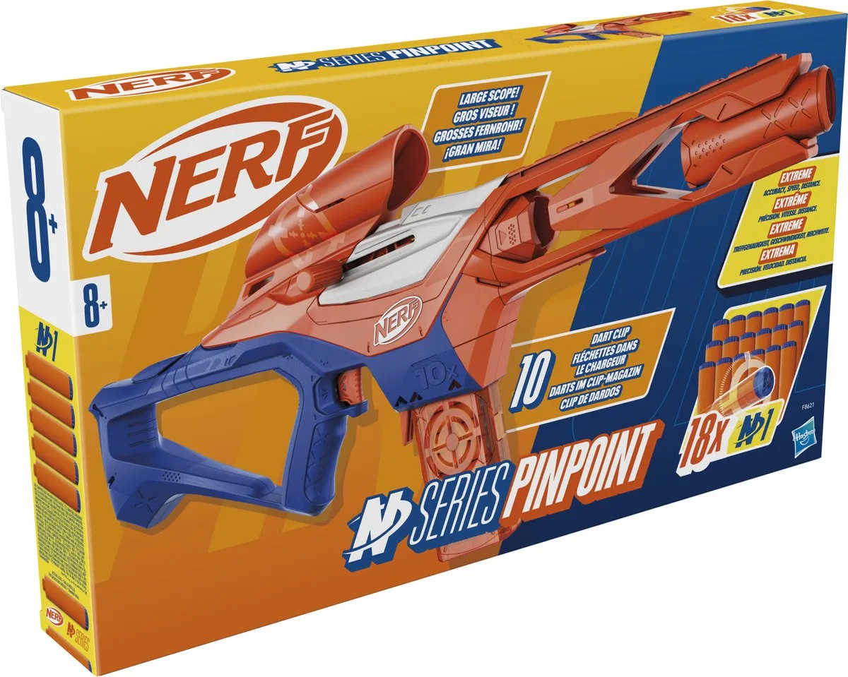 Nerf N Series Pinpoint F8621 Speelgoedblaster - 18 Darts - Multikleur
