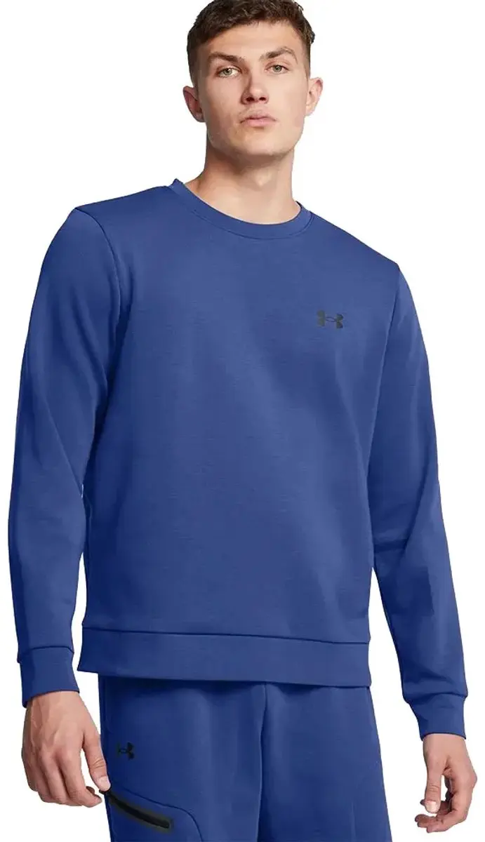 Under Armour Unstoppable Fleece Eu Sweatshirt - M - Tech Blue/Black - afbeelding 6 van 6